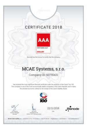 certifikat mcae 2018