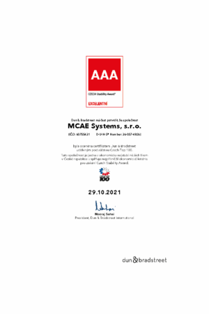 mcae aaa certifikat 2021