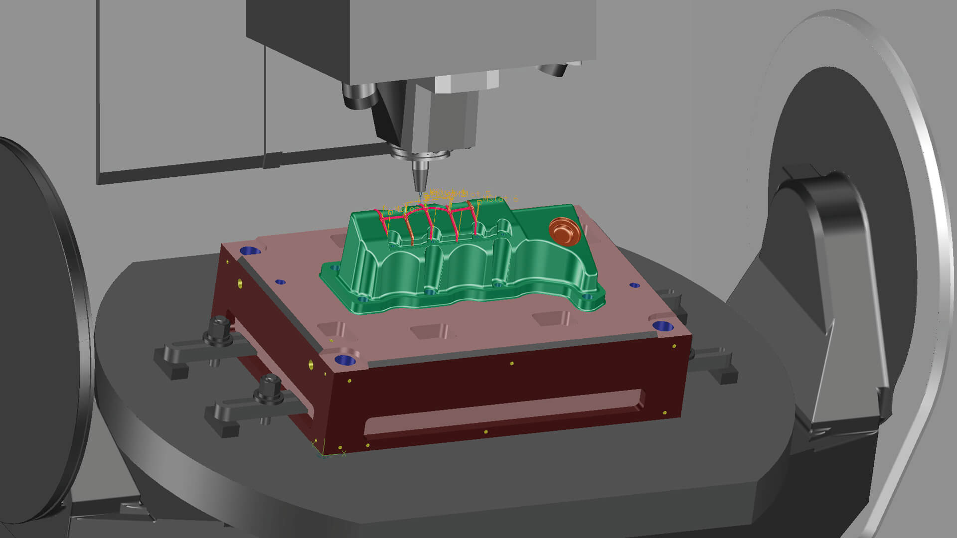 CAD CAM Tebis frézování drážek